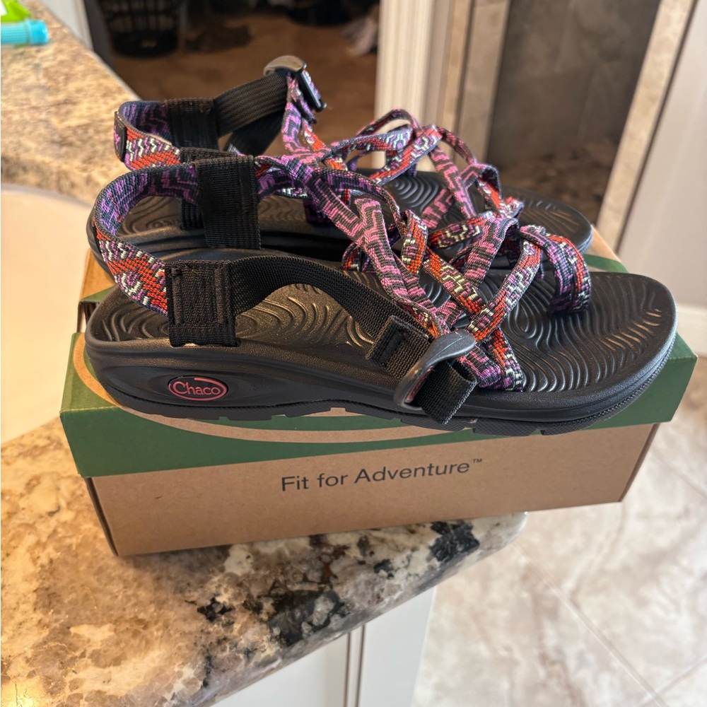 Chaco Black Sandals Rugged Outdoor Footwear